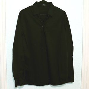 Black long-sleeve tunic shirt